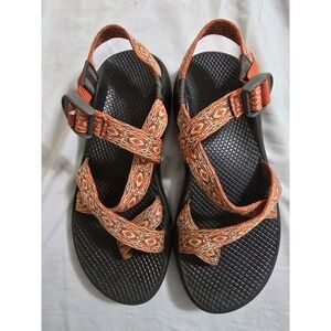 Chaco Classic Women's Hiking Sandals Orange Straps Size 8